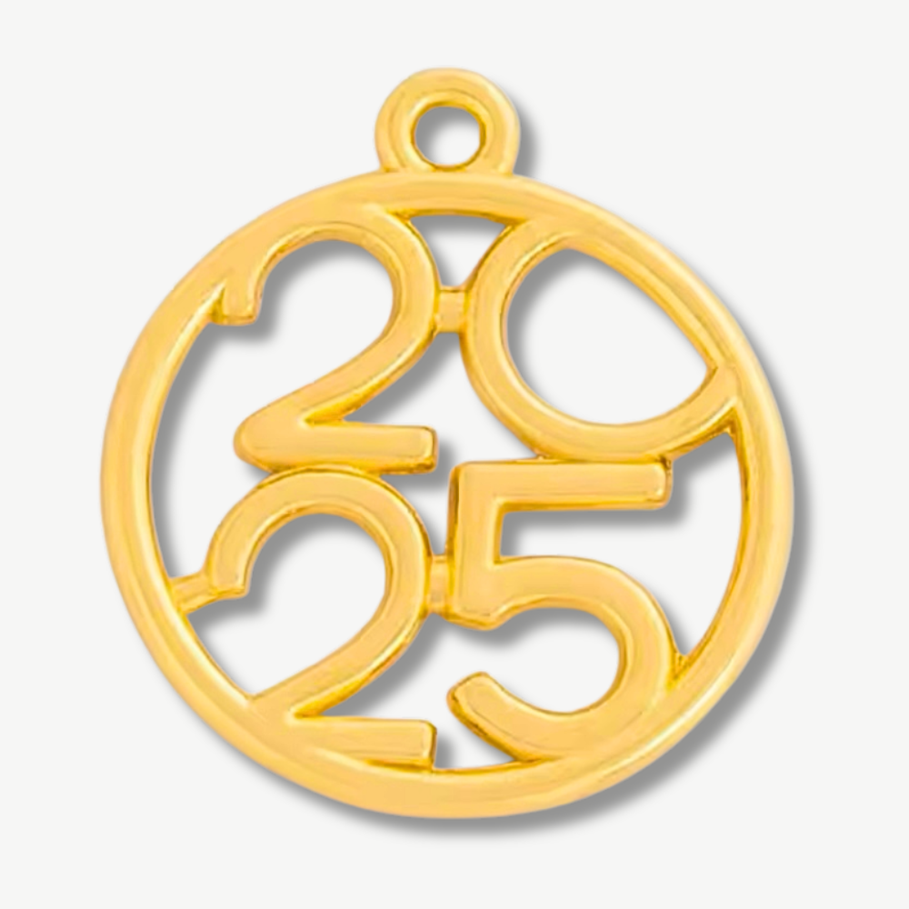 2025-graduation-cap-charm-gold-round