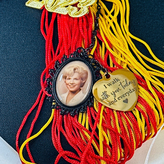 2024 Graduation Memorial Photo Charms with Saying