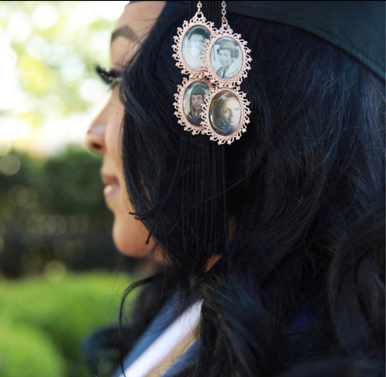 Graduation tassel charms in Rose gold