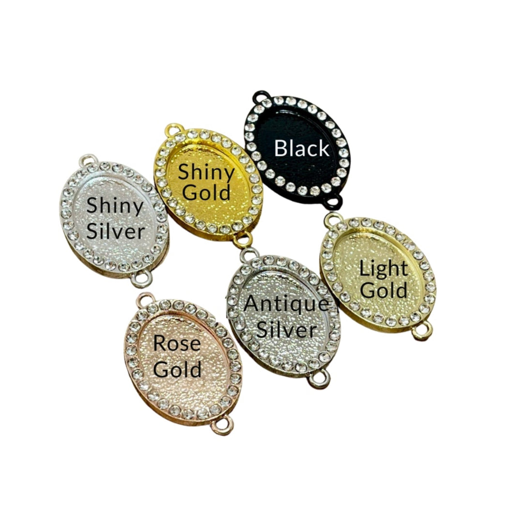 Rhinestone Oval Color options