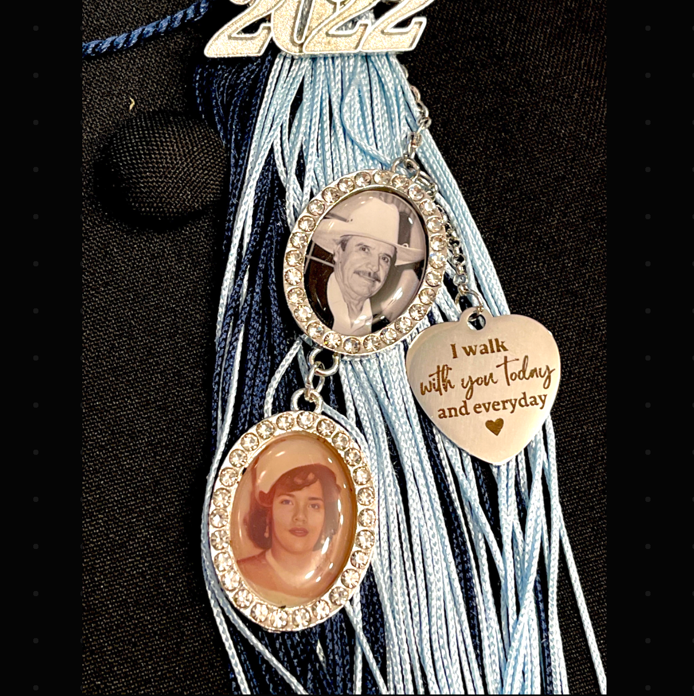 Personalized Graduation Gift I Walk with You Rhinestone Graduation