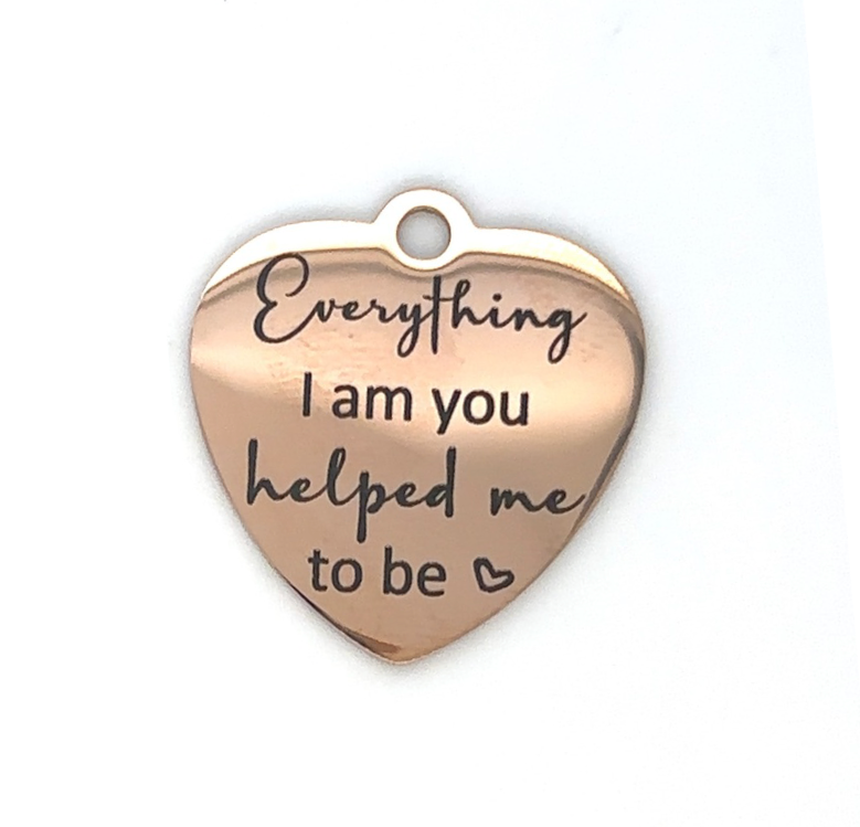 Sentimental Charms "Everything I am you helped" Graduation Charm Add-On