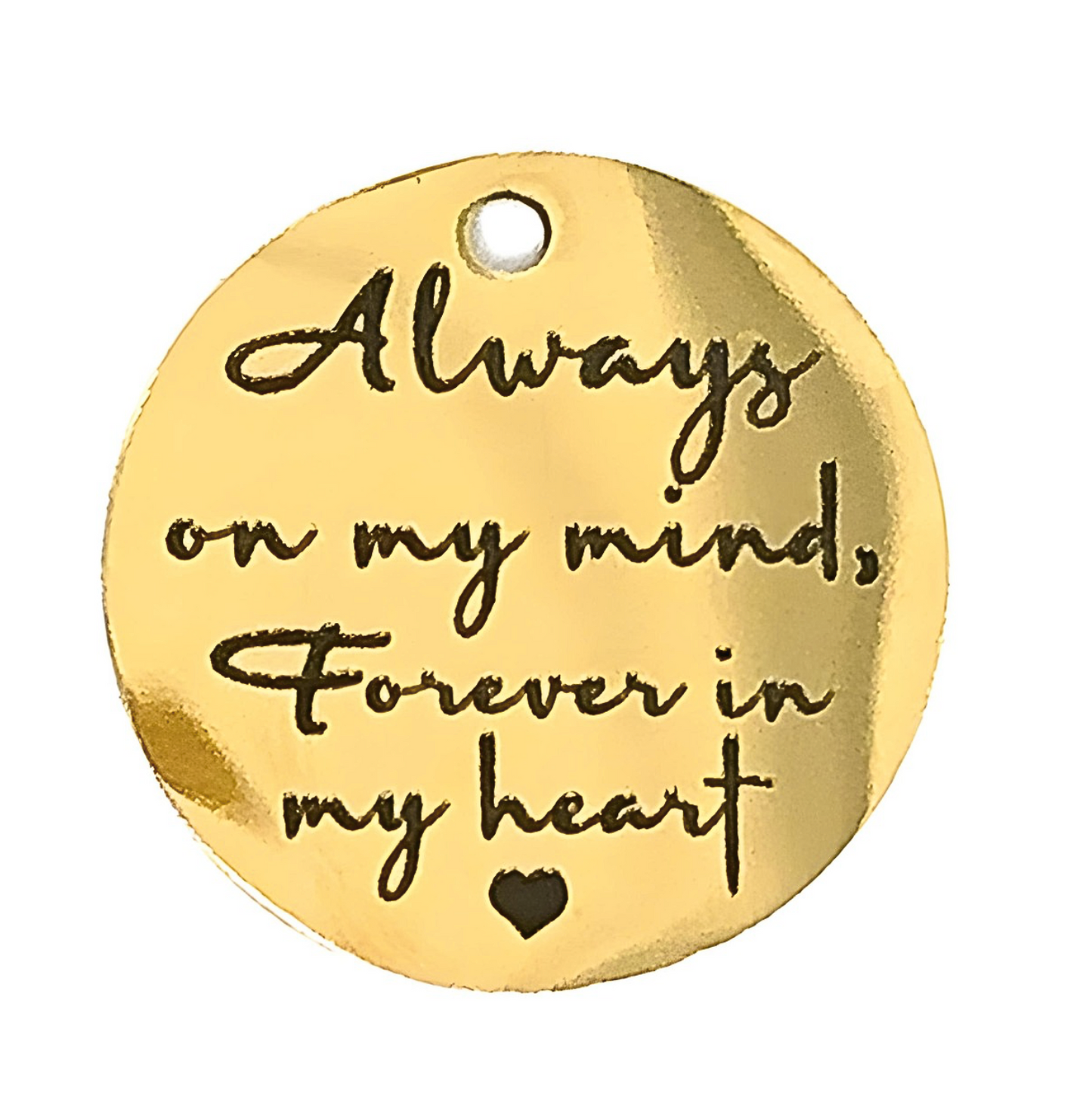 "Always on my mind forever in my heart" Graduation Charm Add-On