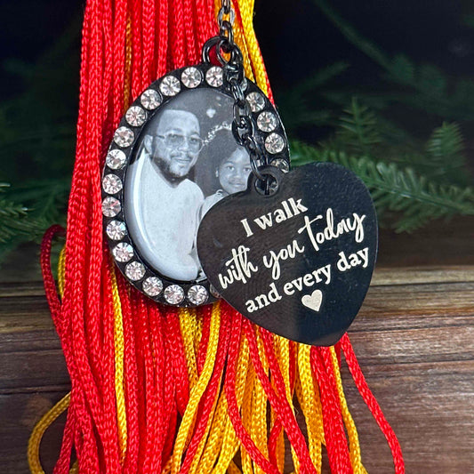 Personalized Graduation Gift I Walk with You Rhinestone Graduation 