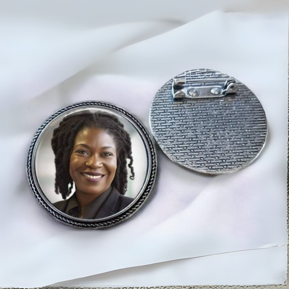 Personalized Photo Suit Pin: Graduation Pin