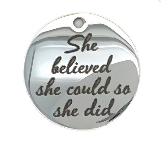 She Believed She Could So She Did Graduation Charm Add-On