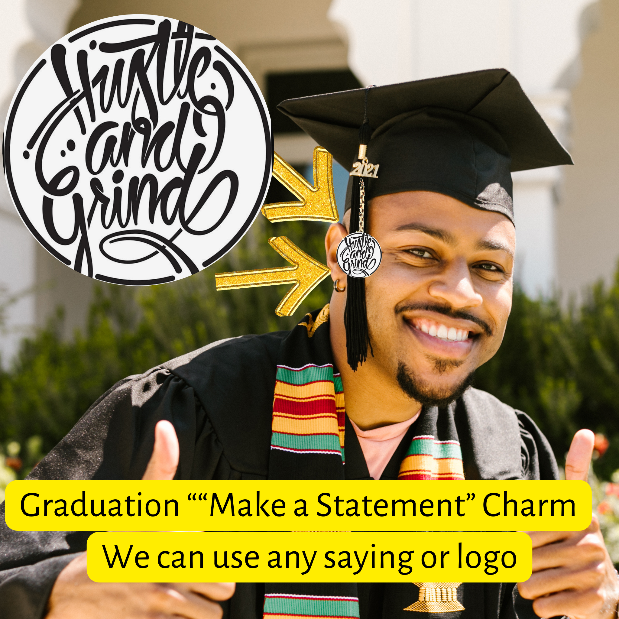 Custom Photo Graduation Charms & Gown Pins – Grad Charms